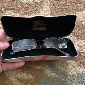 Burberry reading glasses with case.